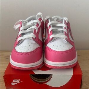 Nike Kids Pink and White Sneakers